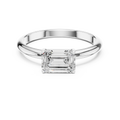 Emerald Cut Solitaire Diamond Engagement Ring