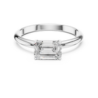 Emerald Cut Solitaire Diamond Engagement Ring