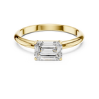 Emerald Cut Solitaire Diamond Engagement Ring