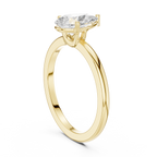 Pear Cut Solitaire Diamond Engagement Ring