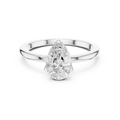 Pear Cut Solitaire Diamond Engagement Ring