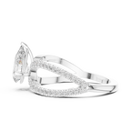Pear Cut Infinity Split Shank Diamond Engagement Ring