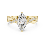 Marquise Twist Diamond Engagement Ring