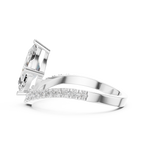 Marquise Chevron Diamond Engagement Ring
