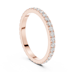 Minimalist Diamond Eternity Wedding Band Ring