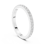 Minimalist Diamond Eternity Wedding Band Ring