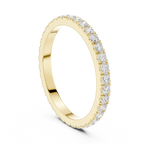 Minimalist Diamond Eternity Wedding Band Ring