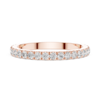 Minimalist Diamond Eternity Wedding Band Ring