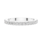 Minimalist Diamond Eternity Wedding Band Ring