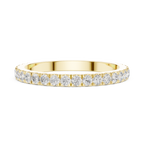 Minimalist Diamond Eternity Wedding Band Ring