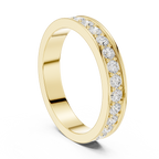 Channel Set Diamond Eternity Wedding Band in Rose Gold