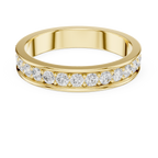 Channel Set Diamond Eternity Wedding Band in Rose Gold
