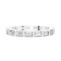 Baguette Cut Diamond Eternity Band Ring in Rose Gold