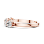Five Stone Round Diamond Anniversary Ring in Rose Gold