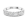 Five Stone Round Diamond Anniversary Ring in Rose Gold