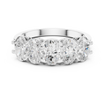 Five Oval Cut Diamond Anniversary Ring in Rose Gold