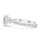 Heart Cut Double Halo Pavé Engagement Ring