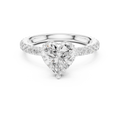 Heart Cut Double Halo Pavé Engagement Ring