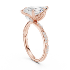 2.93 CT Marquise Cut Diamond Engagement Ring with Hidden Marquise Accents