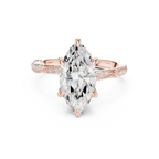 2.93 CT Marquise Cut Diamond Engagement Ring with Hidden Marquise Accents