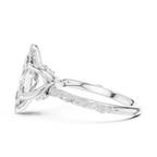 2.93 CT Marquise Cut Diamond Engagement Ring with Hidden Marquise Accents