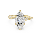2.93 CT Marquise Cut Diamond Engagement Ring with Hidden Marquise Accents