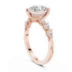2.33 CT Pear Cut Diamond Three-Stone Engagement Ring with Pear Side Accents