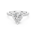 Heart Cut Diamond Hidden Halo Pavé Engagement Ring