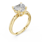 2.50 CT Heart Cut Cathedral Diamond Engagement Ring with Hidden Pavé Gallery