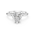 2.50 CT Heart Cut Diamond Engagement Ring with Hidden Pavé Cathedral Setting