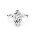 2.50 CT Marquise Cut Diamond Engagement Ring with Hidden Pavé Cathedral Setting