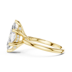 2.50 CT Marquise Cut Diamond Engagement Ring with Hidden Pavé Cathedral Setting