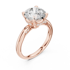 2.50 CT Round Brilliant Cathedral Diamond Engagement Ring with Hidden Pavé Gallery