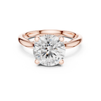 2.50 CT Round Brilliant Cathedral Diamond Engagement Ring with Hidden Pavé Gallery