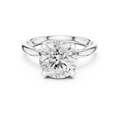 2.50 CT Round Brilliant Cathedral Diamond Engagement Ring with Hidden Pavé Gallery