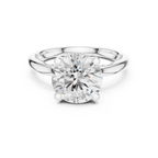 2.50 CT Round Brilliant Cathedral Diamond Engagement Ring with Hidden Pavé Gallery