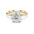 2.50 CT Round Brilliant Cathedral Diamond Engagement Ring with Hidden Pavé Gallery