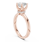 1.50 CT Heart Cut Solitaire Diamond Engagement Ring with Hidden Halo