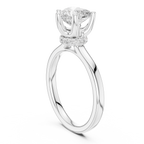 1.50 CT Heart Cut Solitaire Diamond Engagement Ring with Hidden Halo