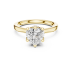1.50 CT Heart Cut Solitaire Diamond Engagement Ring with Hidden Halo