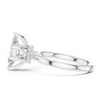 1.50 CT Marquise Cut Solitaire Diamond Engagement Ring with Hidden Halo