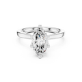 1.50 CT Marquise Cut Solitaire Diamond Engagement Ring with Hidden Halo