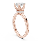 1.50 CT Pear Cut Solitaire Diamond Engagement Ring with Hidden Halo