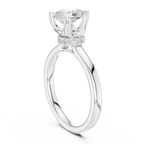 1.50 CT Pear Cut Solitaire Diamond Engagement Ring with Hidden Halo