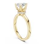 1.50 CT Pear Cut Solitaire Diamond Engagement Ring with Hidden Halo