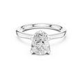 1.50 CT Pear Cut Solitaire Diamond Engagement Ring with Hidden Halo