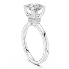 1.50 CT Princess Cut Solitaire Diamond Engagement Ring with Hidden Halo