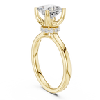 1.50 CT Princess Cut Solitaire Diamond Engagement Ring with Hidden Halo