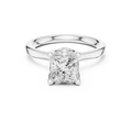 1.50 CT Princess Cut Solitaire Diamond Engagement Ring with Hidden Halo