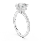 2.00 CT Heart Cut Diamond Hidden Halo Pavé Engagement Ring